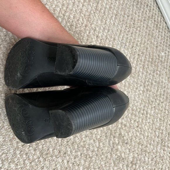 Clarks black heels strappy Mary Jane size 9 - Picture 6 of 10